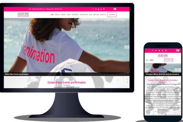 Golden Wave Animation